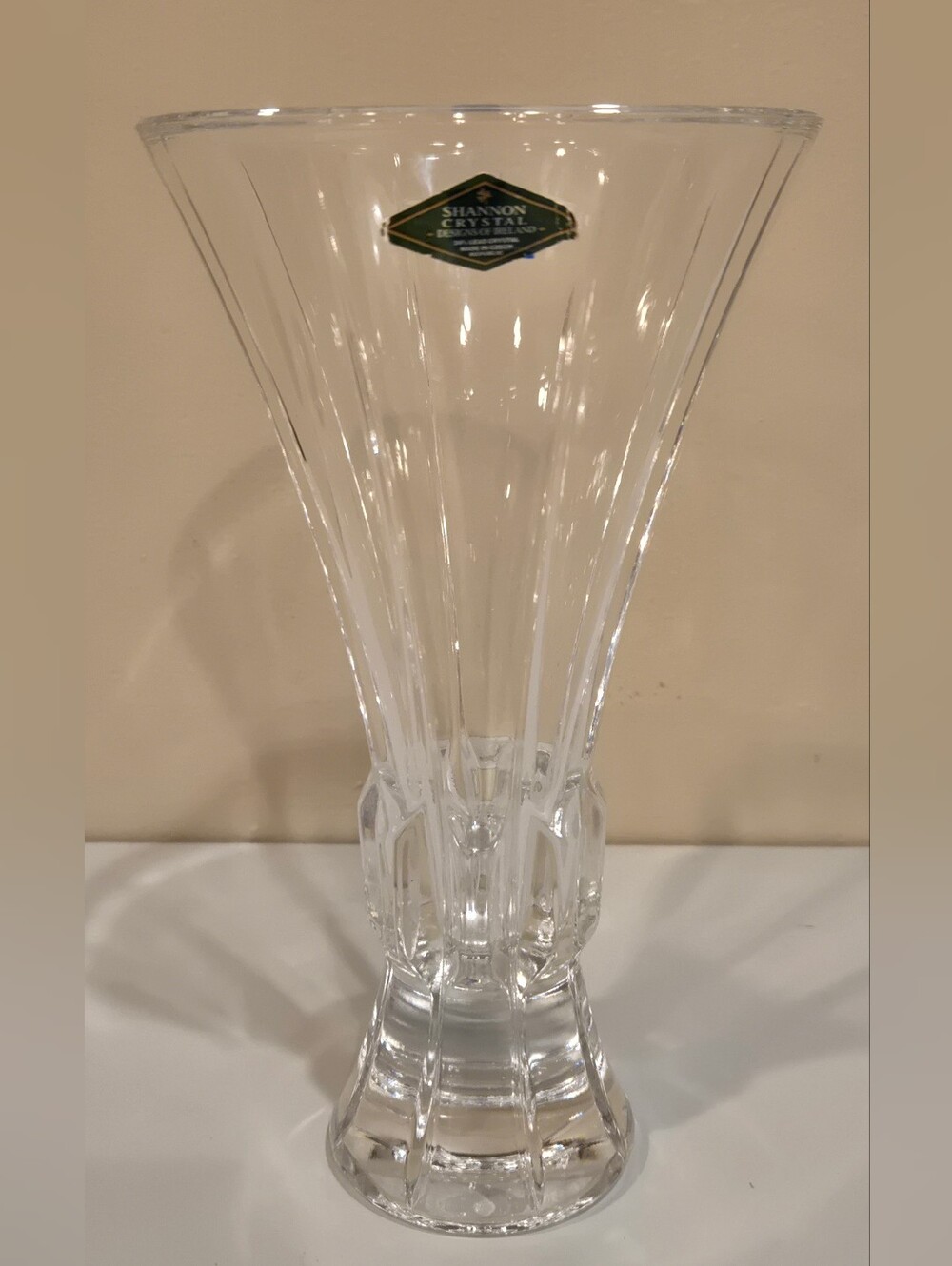 Shannon Crystal Ireland 24% Lead Crystal Vase